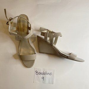 Tan wedge heel Sandals size 9
